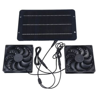 BowLift | AirSol Duo Ventilation System | Solar-powered Dual Exhaust Fans | 10W | For Greenhouse, Livestock Barn & Outdoor Applications