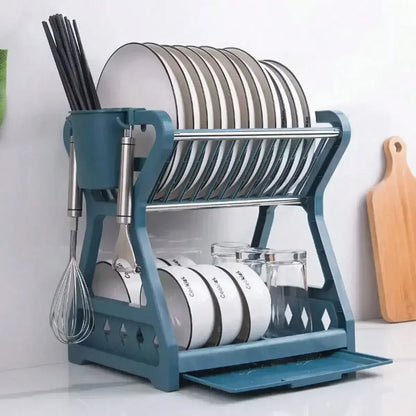 Foldable Dish Organizer – Practical Dish Drying Rack, Space-saving and Easy to Clean, Perfect for Modern Kitchens and Small Spaces | Karnz