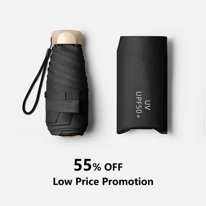 BowLift | Solivio Mini Umbrella | UV Protection & Windproof | Ultralight | 19cm Compact Size