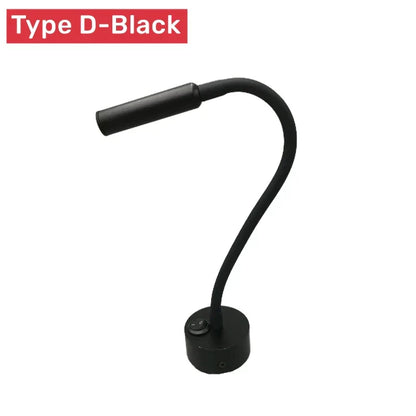 Skanto | Modern Flexible LED Reading Lamp with Switch for Bedroom and Study - 1W/3W