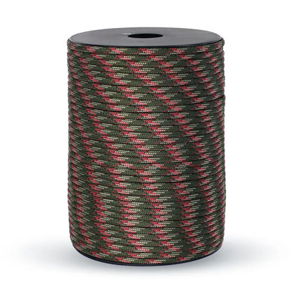 Skanto | 550 Military Standard Paracord Rope: 100m 4mm Outdoor Survival Gear for Parachute, Tent, Lanyard, Belt - 9-Core Cord for Camping & Emergencies