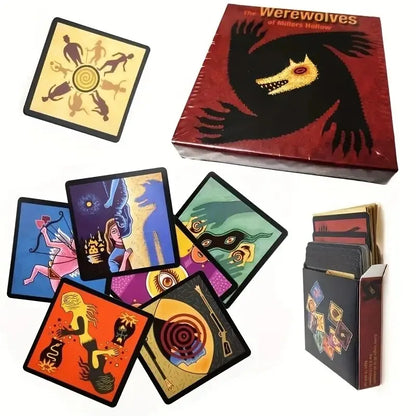 Werewolves Festspill - 24 Cards for Adults & Families, Engaging Social Strategy Fun for Home Gatherings