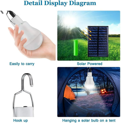 Brehn | Solar LED Lamp LumiCamp Pro | Rechargeable via USB & Solar | Waterproof IP55 | Portable emergency light solution with dimming function