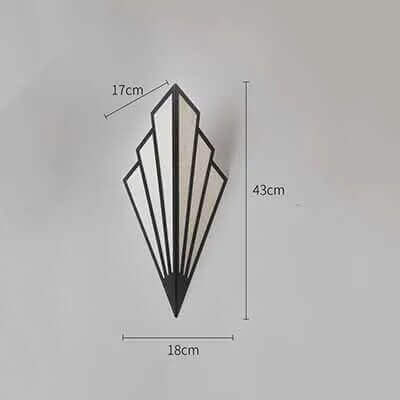 Skanto | Fan-Shaped Art Deco Wall Lamp