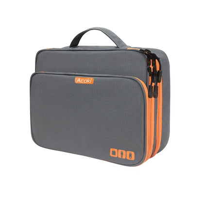 BowLift | Electronics Organizer TECHNIVO LayerPro | 3-Layer Cable Bag | Waterproof & Large Volume | For iPad, Chargers & Accessories