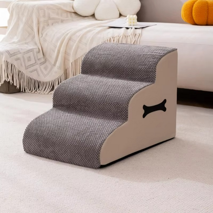Skanto | Curved Pet Stairs for Small to Medium Pets – Sofa and Bed Access Steps