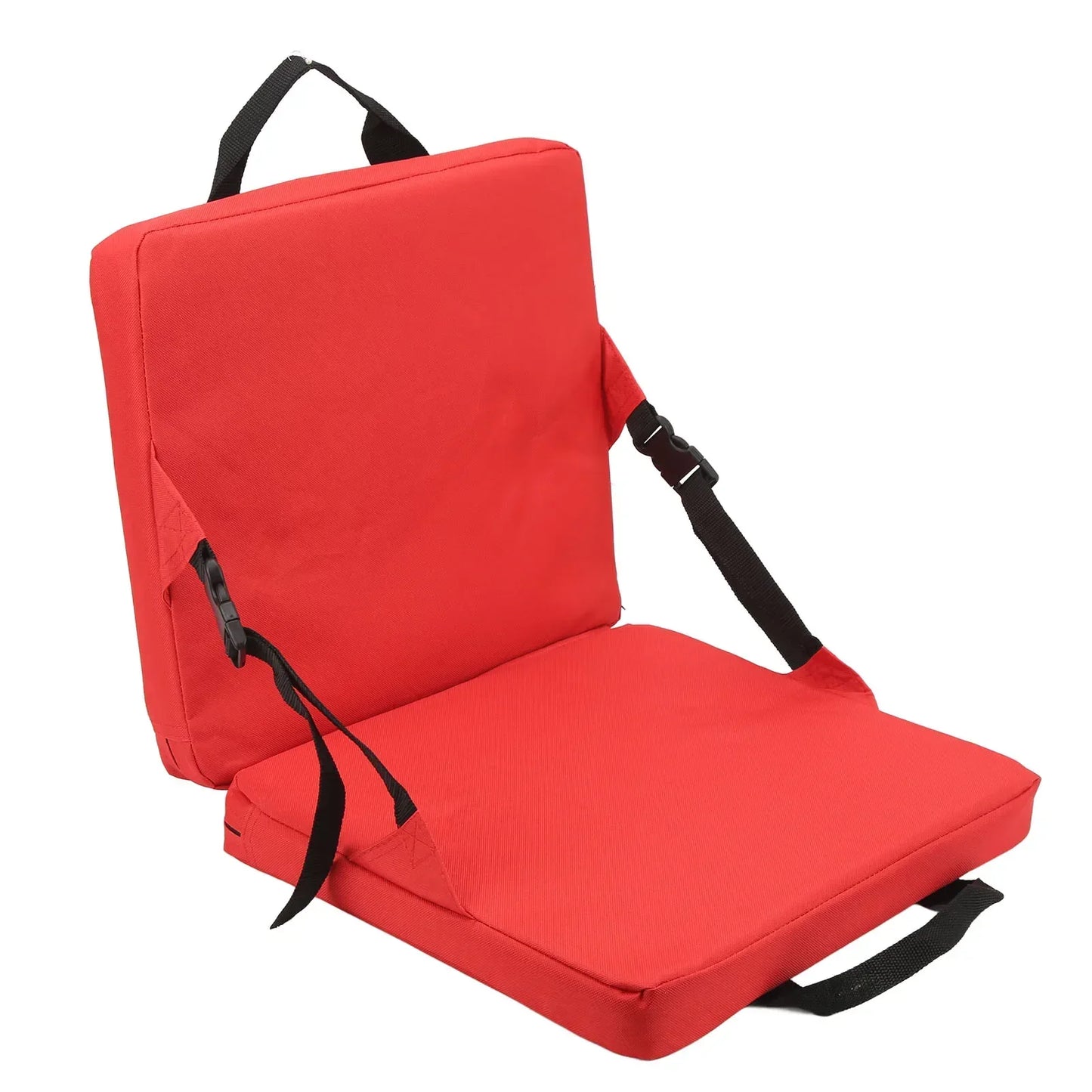 Kalsten | SITPURE Folding chair with backrest | Padded seat cushion | Compact & Comfortable for stadium, beach & park
