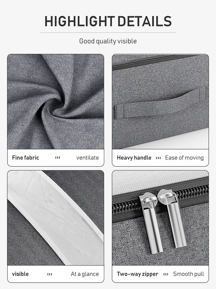 Skanto | Storage Bag – Foldable storage bag with window and zipper for clothes and bedding