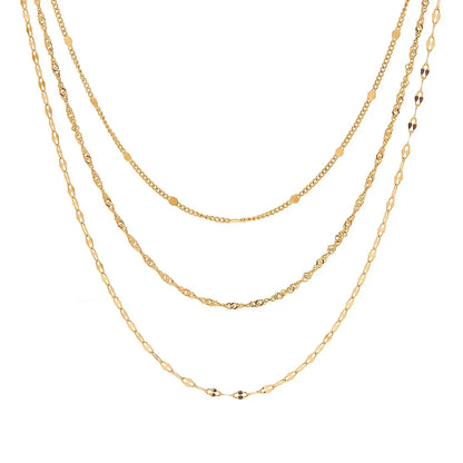 BowLift | 18k Dainty Classic Three Layer Necklace Stack