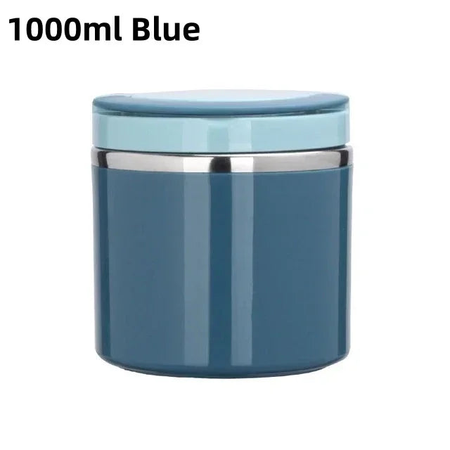 Skanto | Thermos Lunch Box | Stainless Steel Insulated Container | 630 ml / 1000 ml | With Handle & Leak-Proof