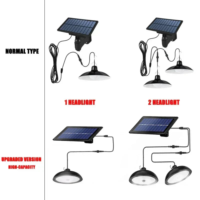 BowLift | Solivara Solar Chandelier | With Sensor & Remote Control | IP65 | Warm/Cold White | 10h Runtime