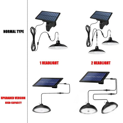 BowLift | Solivara Solar Chandelier | With Sensor & Remote Control | IP65 | Warm/Cold White | 10h Runtime