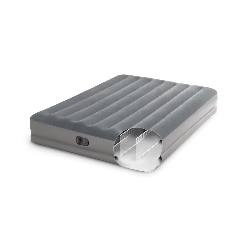 Skanto | 12" Queen Air Mattress with USB Pump and Fiber-Tech Support