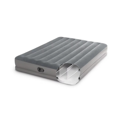Skanto | 12" Queen Air Mattress with USB Pump and Fiber-Tech Support