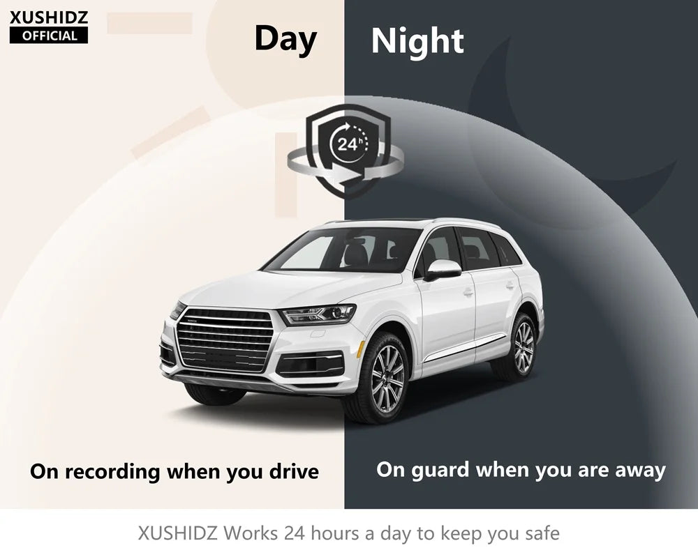 Skanto | Q08 1080P Dash Cam with G-Sensor - 170° Wide Angle Lens & Super Night Vision