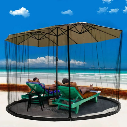 BowLift | Mosquito net for parasols up to 4m with zip fastener