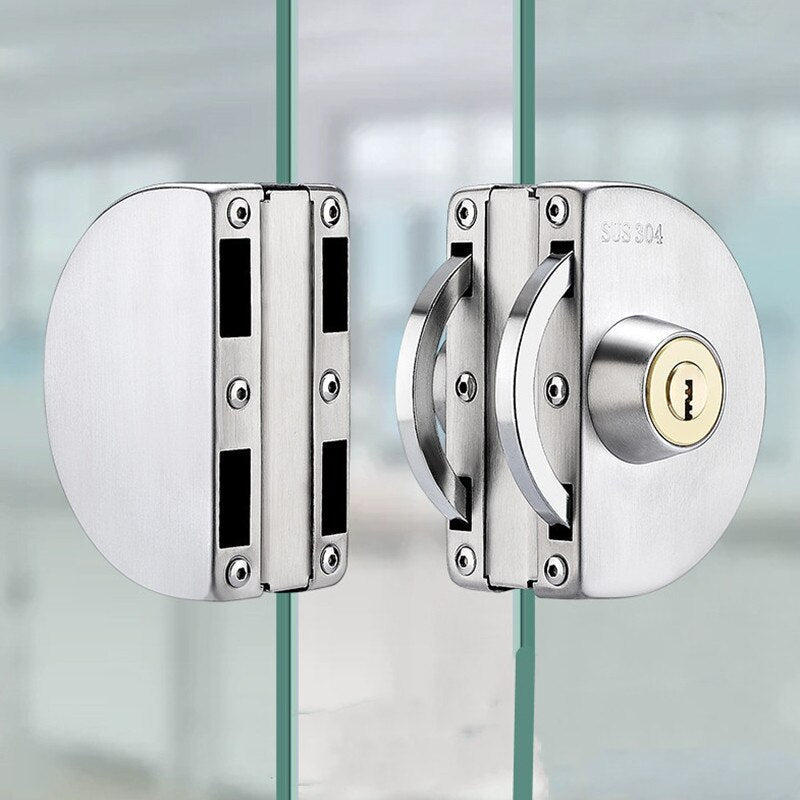 VIvolux | Sliding Door Stainless Steel Safety Glass Door Lock
