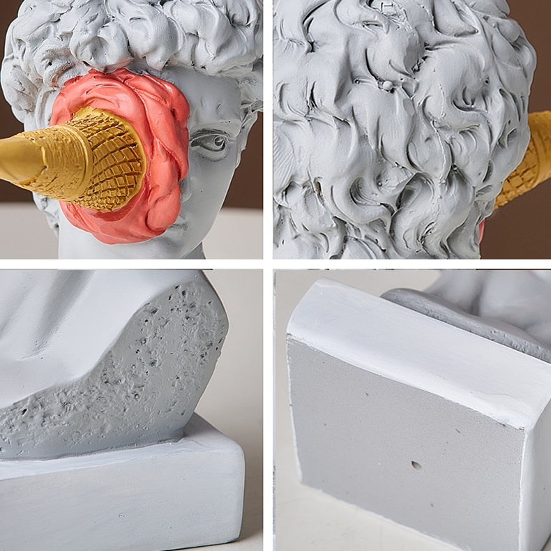 Frendorf | David Figurine with Ice Cream Home Decoration Sculpture