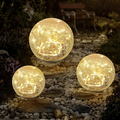BowLift | Lumora Solar Garden Light | Warm White LED Light | Automatic & IP65 Waterproof | Broken Glass Design