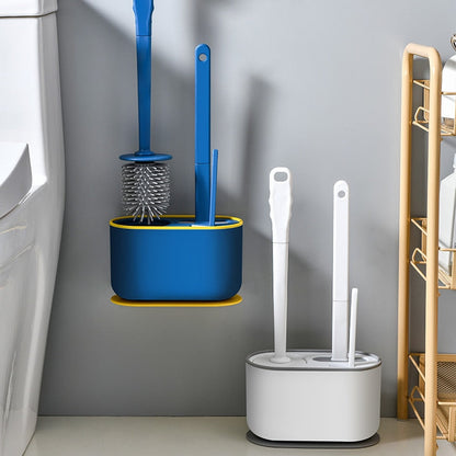 BowLift | Wall-Mounted Toilet Cleaner Drainer Brush Set