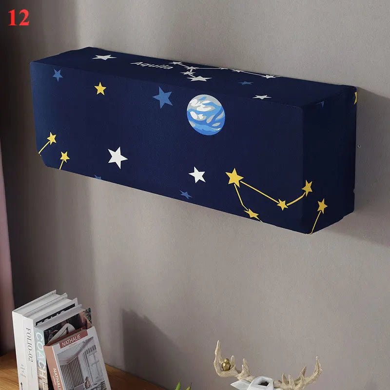 Skanto | Polar Fleece Air Conditioner Cover: Wall-Mounted Dustproof Protection, Easy-Clean Polyester AC Cover for Home Use