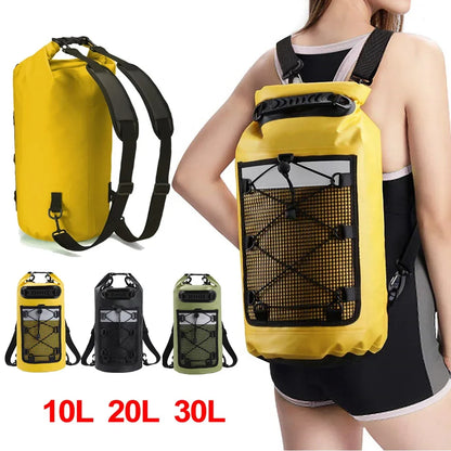 BowLift | Waterproof Dry Bag AQUARIX Motion | 10/20/30 L | Rolltop & Shoulder Strap | For Kayak, Beach & Trekking
