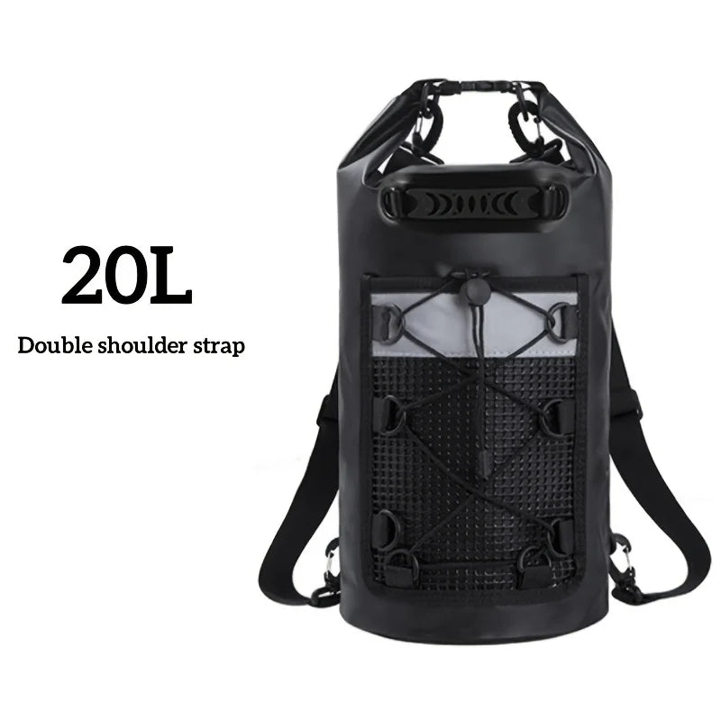 BowLift | Waterproof Dry Bag AQUARIX Motion | 10/20/30 L | Rolltop & Shoulder Strap | For Kayak, Beach & Trekking