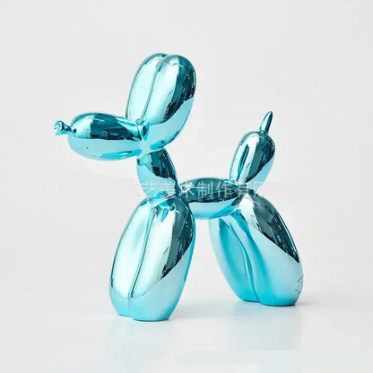 Skanto | Nordic Balloon Dog Sculpture Resin Animal Sculpture Art Sculptures and Figures Crafts Home Decor Room Desktop Accessories