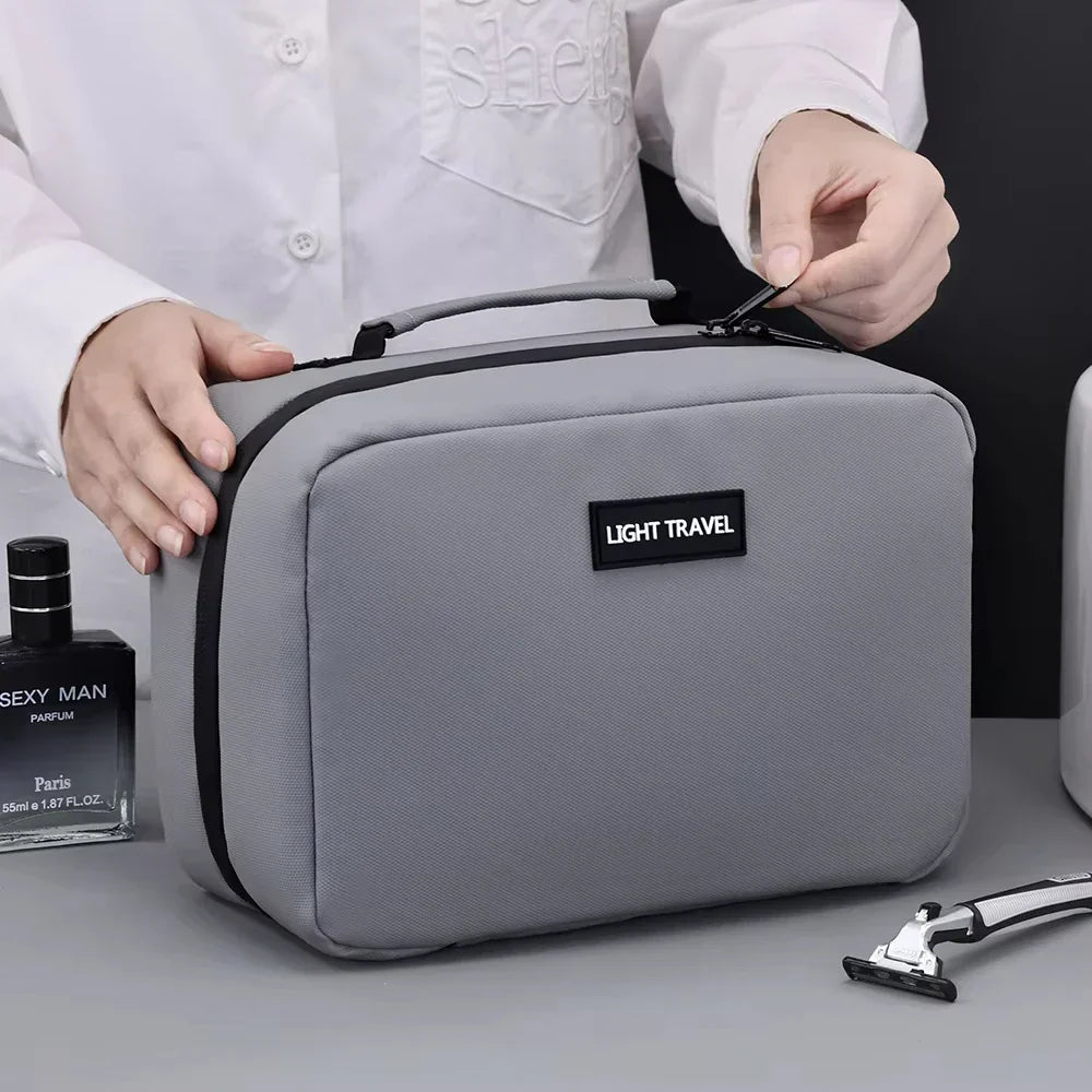Skanto | Packvard Men's Toiletry Bag Travel Bag | 24×16×11 cm | Water-Repellent & Tear-Resistant | With Handle & Ample Storage