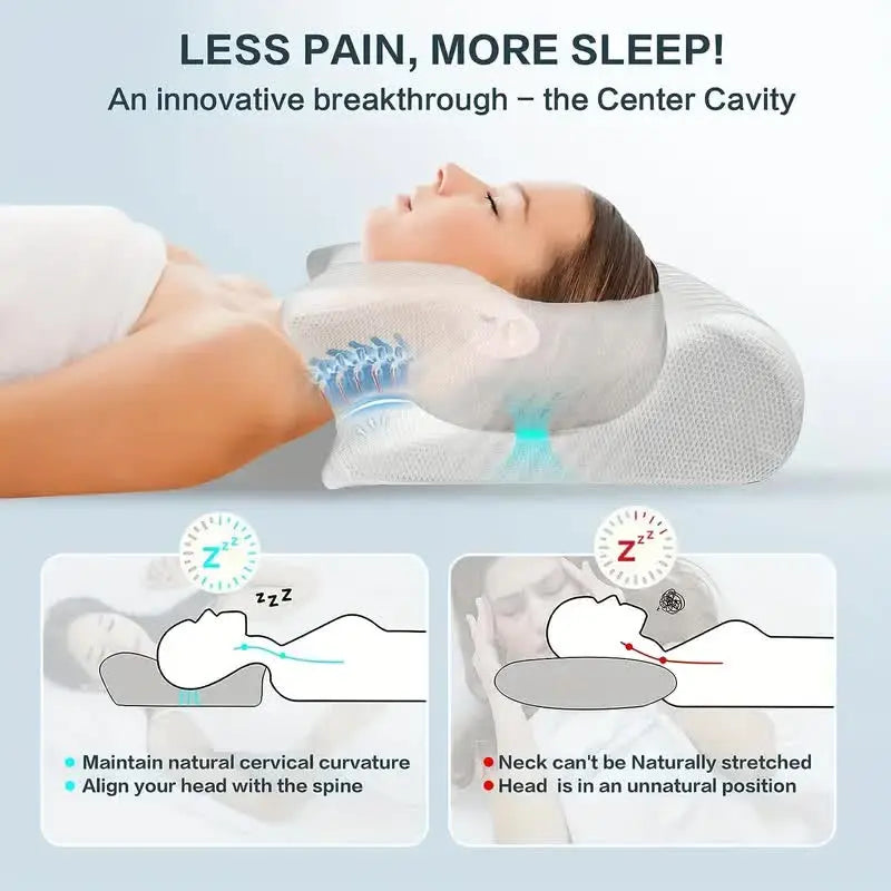 Skanto | Cervical Memory Foam Neck Pillow