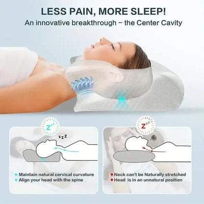 Skanto | Cervical Memory Foam Neck Pillow
