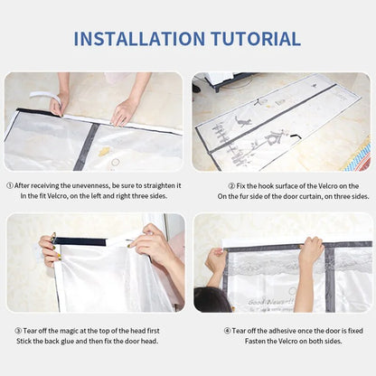 BowLift | Magnetic Cold-Proof Cotton Door Curtain