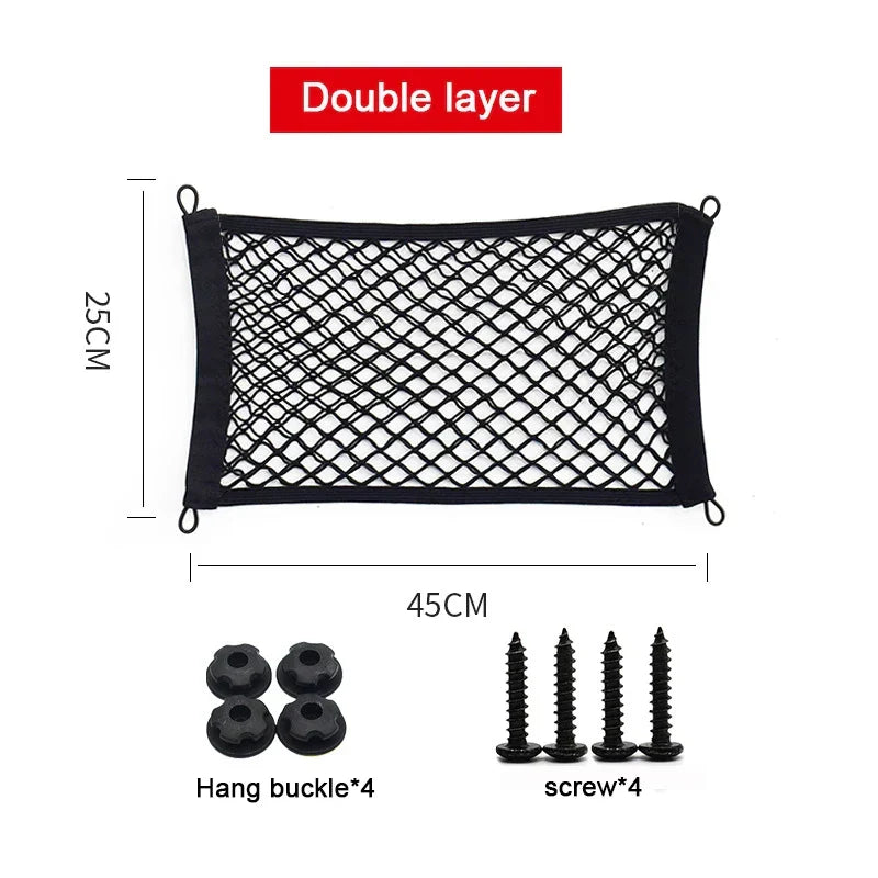 BowLift | Stretchable Mesh Cargo Net Car Storage Organizer Pocket
