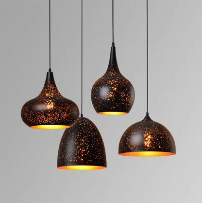 Skanto | Vintage Iron Pendant Lamp in Scandinavian Retro Loft Style