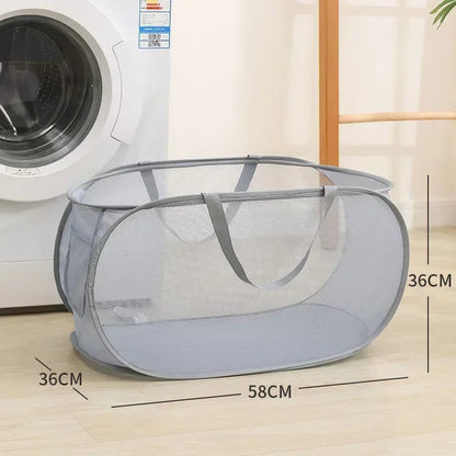 BowLift | Foldixa Laundry Basket | Pop-Up Design & Foldable | With Side Pocket | Single or Double Variant