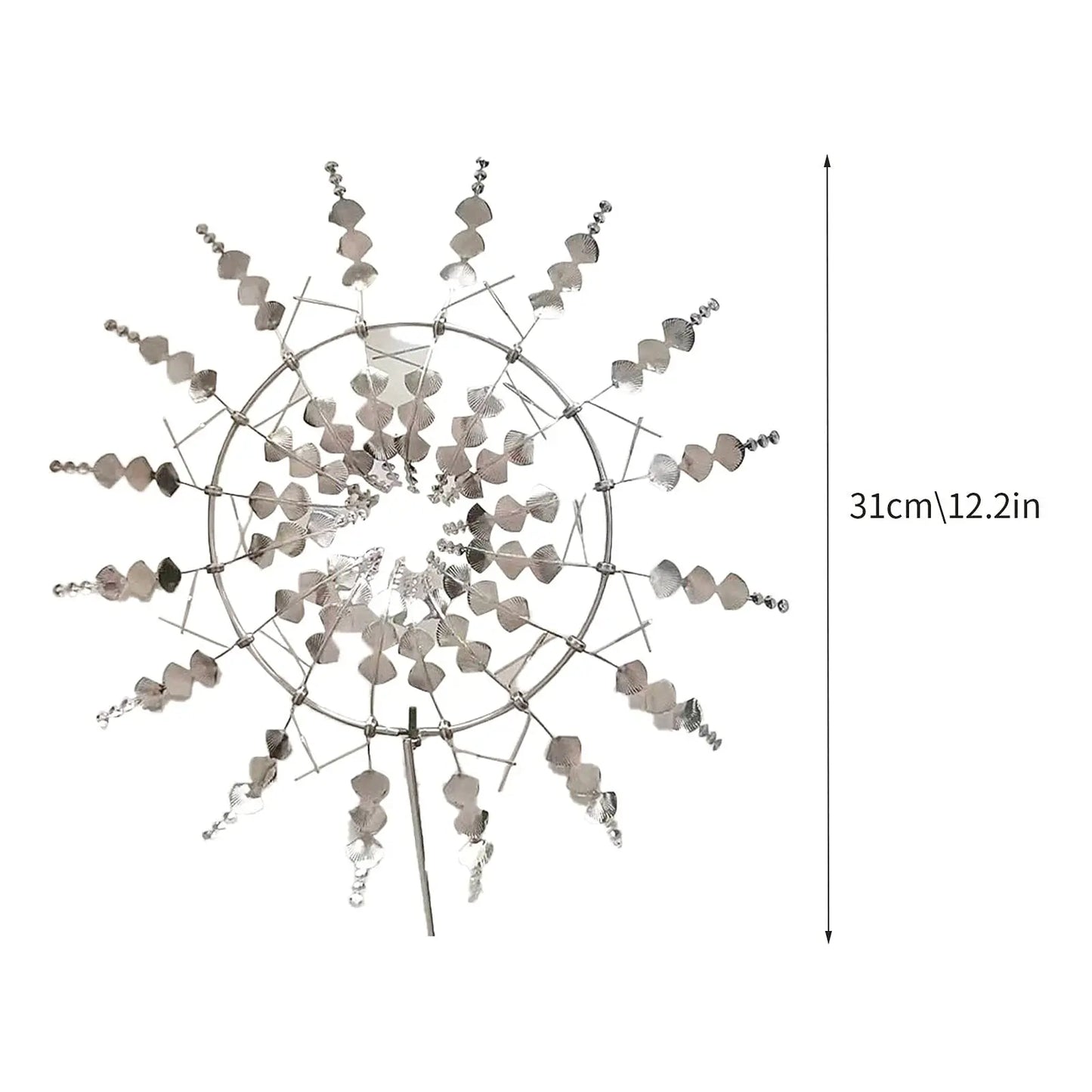 BowLift | Unique Solar-Powered Kinetic Metal Windmill Spinner - Magical Wind Collectors for Patio, Garden, Lawn Outdoor Decoration