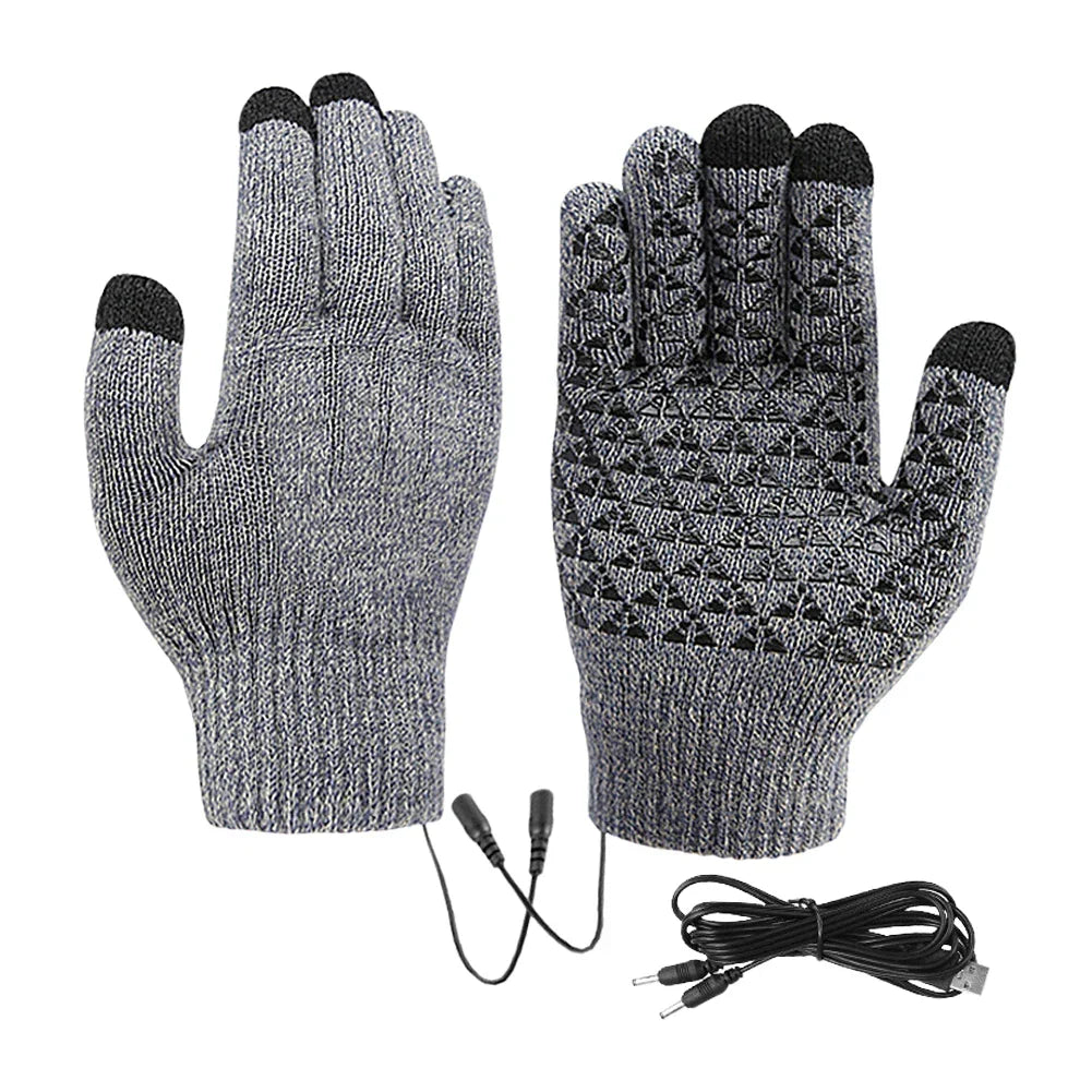 Skanto | FROSTIQ Heated Gloves | USB Charging | Touchscreen & Grip | Winter Thermal Gloves for Outdoors & Cycling