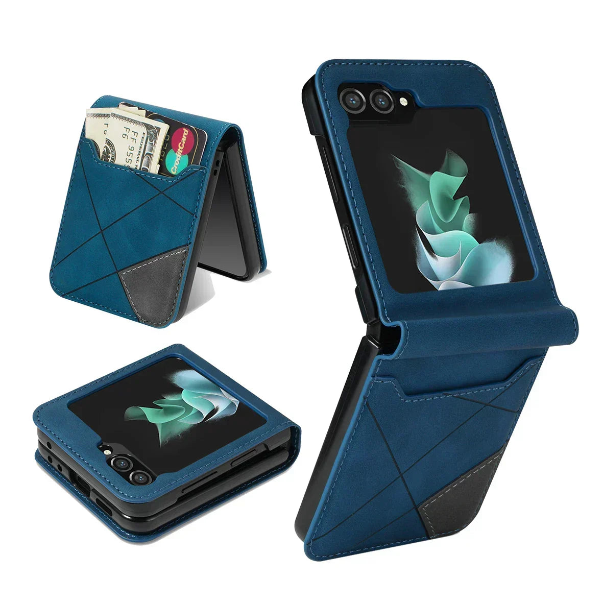 Skanto | Leather Wallet Case for Samsung Galaxy Z Flip Series