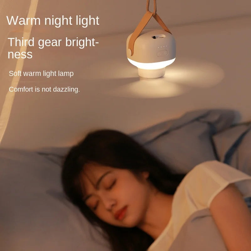 Portable Wireless Mini Ceiling Fan – USB Fan with Remote, Stand, Night Light for Home, Outdoor & Camping | Skanto