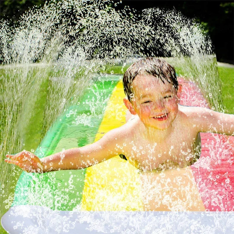 BowLift | AquaRush Water Slide | Inflatable Water Slide with Sprinkler Function | For Garden & Outdoor | Summer Fun for Kids