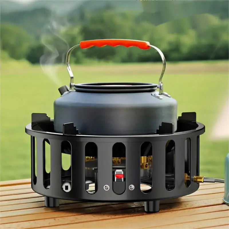 Skanto | 7-Burner Portable Camping Gas Stove with Electronic Ignition - Kael