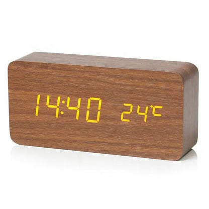 WoodTime – Natural Wood Digital Clock Skanto