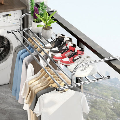 Skanto | Stainless Steel Foldable Balcony Clothes Hanger