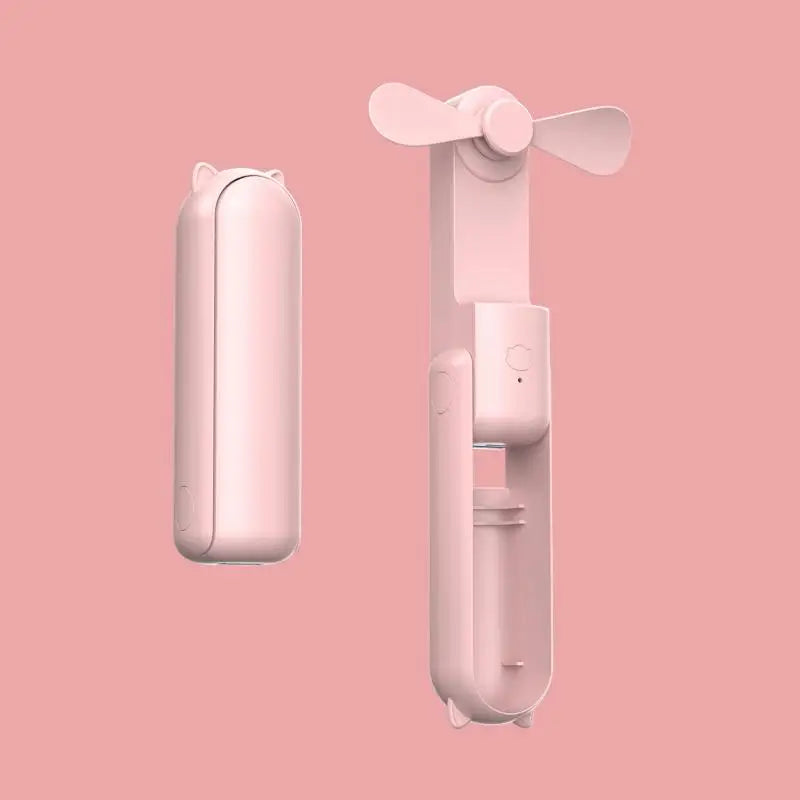 New Handheld Portable Mini Fan - Creative, Three-Speed Adjustable, Solid Color, USB Rechargeable Small Fan | Skanto