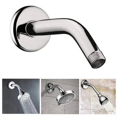 High-Pressure Rain Shower Head with Arm | Round Model – Wall Mount Bowlift