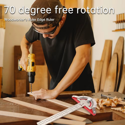 BowLift | Precision Stainless Steel Carpenter's Protractor and Edge Ruler