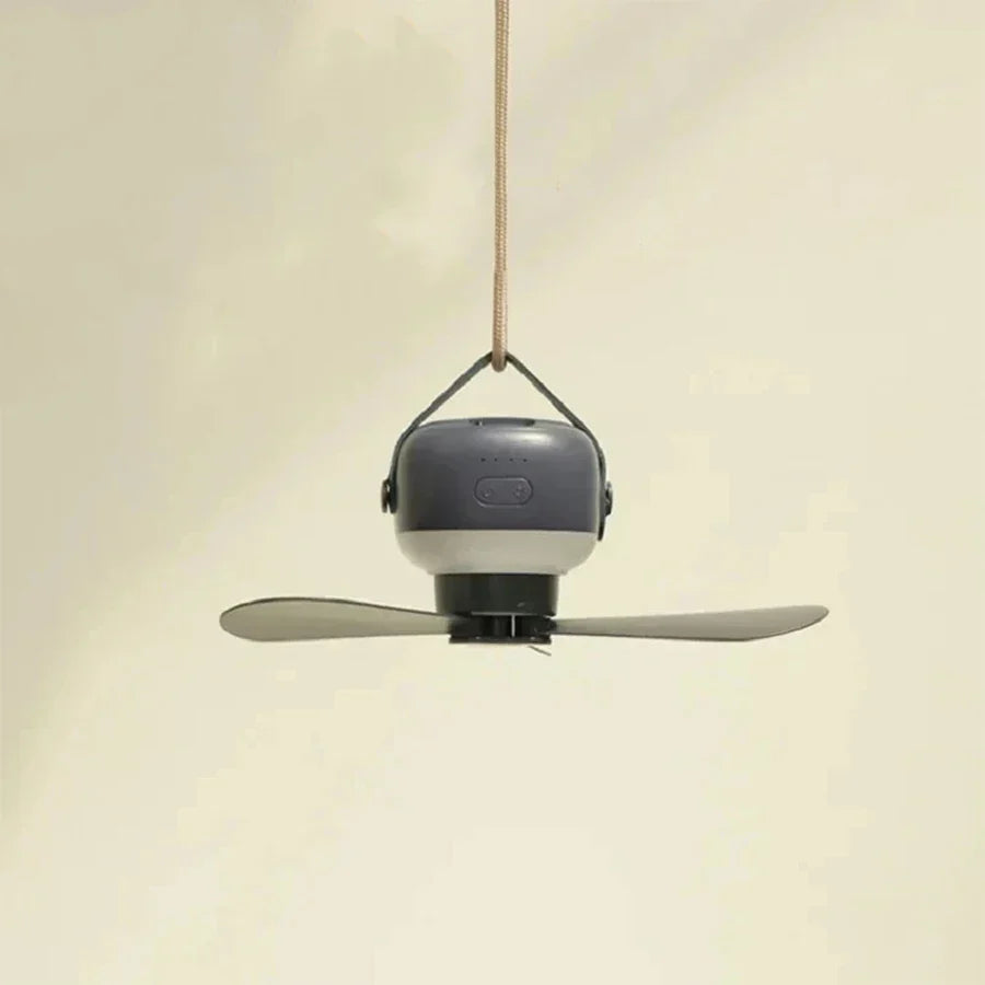 Portable Wireless Mini Ceiling Fan – USB Fan with Remote, Stand, Night Light for Home, Outdoor & Camping | Skanto