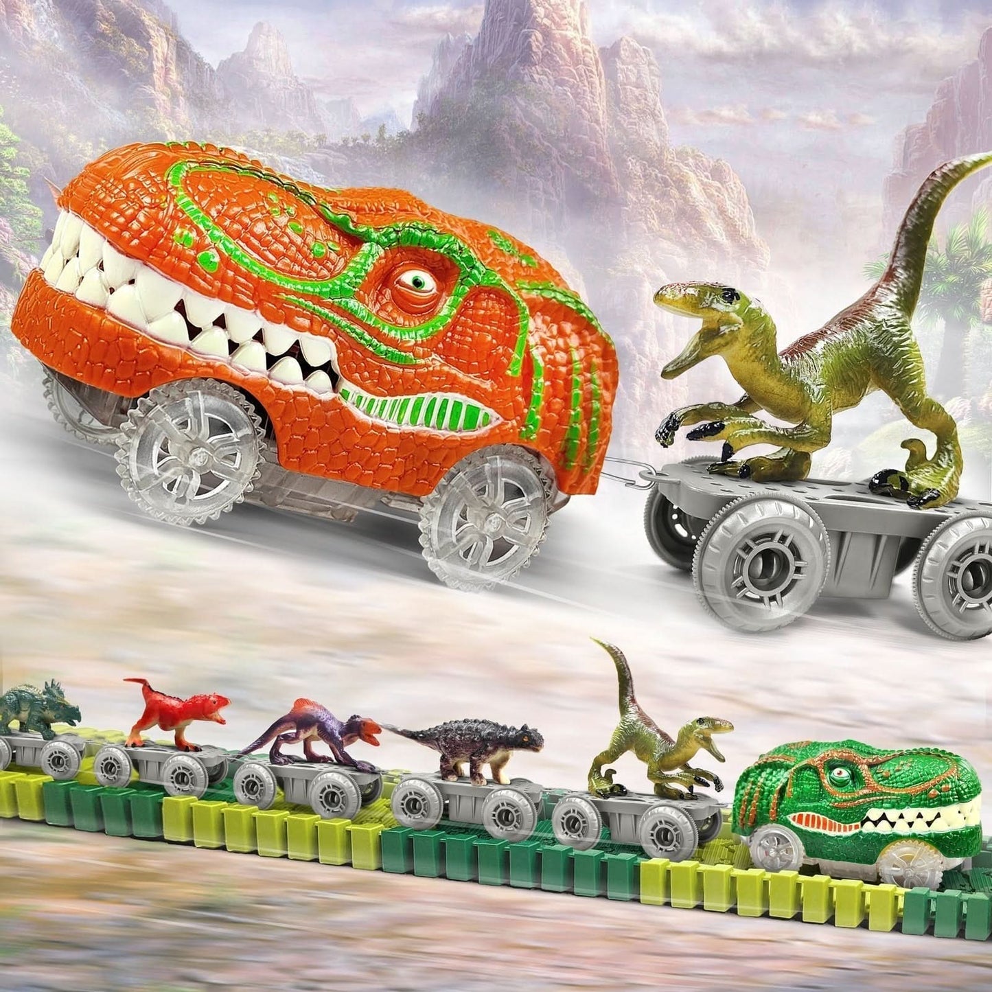 Skanto | Interactive Dino Train Set for Imaginative Kids Aged 3+