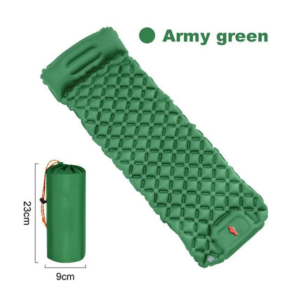 Skanto | Skanto Double Camping Sleeping Pad with Self-Inflating Mattress and Pillow - Outdoor Hiking Mattress for 2 Person Cot Air Mattress