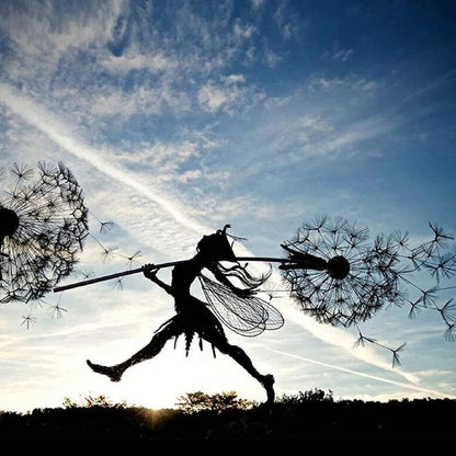 Kalsten | Fairies on a Milk Thread Art Sculpture